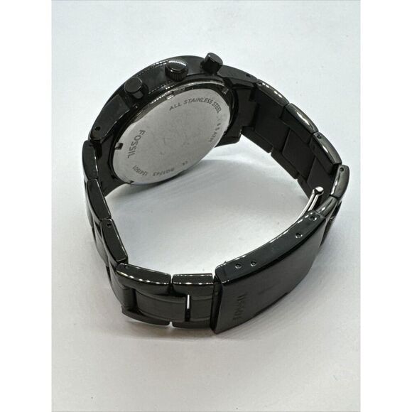 Fossil Small Flyn BQ1743 Men's Black Stainless Steel Analog Dial Watch JNA359 - Picture 8 of 11